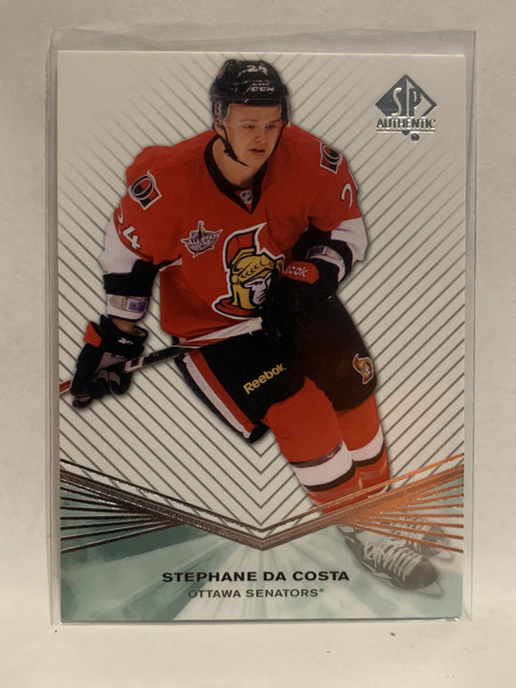 #R70 Stephane Da Costa Ottawa Senators 2011-12 SP Authentic Hockey Card  NHL