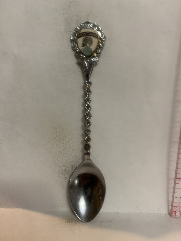 Montana Native Chief Souvenir Spoon