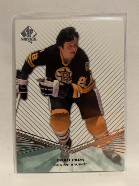 #53 Brad Park Boston Bruins 2011-12 SP Authentic Hockey Card  NHL