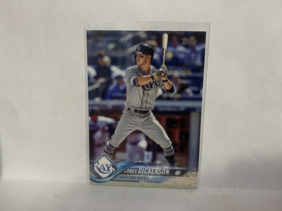 #227 Corey Dickerson Tampa Bay Rays 2018 Topps Series 1 Baseball Card NP