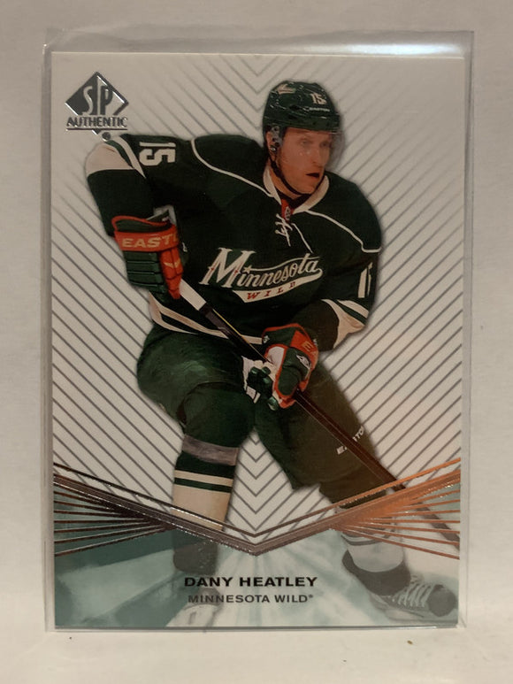 #92 Dany Heatley Minnesota Wild 2011-12 SP Authentic Hockey Card  NHL