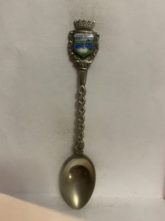 Trumpter Swan Grande Prairie Alta Alberta Souvenir Spoon