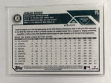 #95 Jonah Bride Rookie Oakland Athletics 2023 Topps Series One Baseball Card