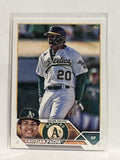#296 Cristian Pache Oakland Athletics 2023 Topps Series One Baseball Card