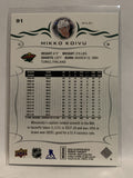 #91 Mikko Koivu Minnesota Wild 2018-19 Upper Deck Series One Hockey Card