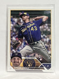 #87 Ethan Small Rookie Milwaukee Brewers 2023 Topps Series One Baseball Card