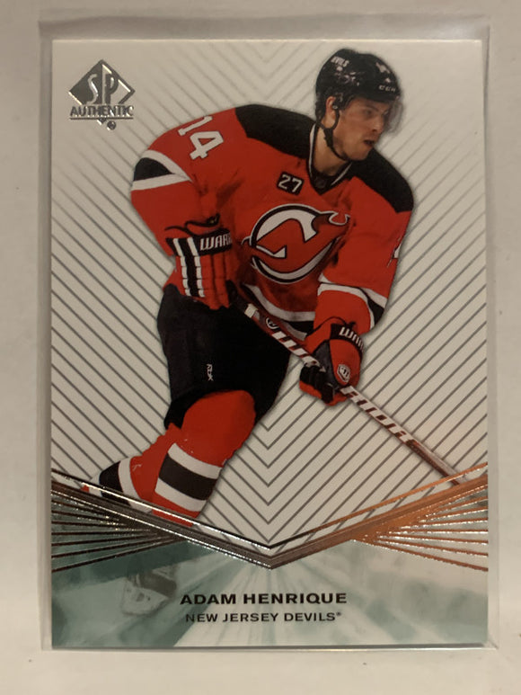 #R55 Adam Henrique New Jersey Devils 2011-12 SP Authentic Hockey Card  NHL