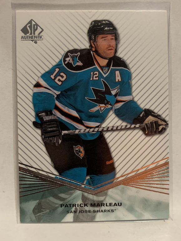 #28 Patrick Marleau San Jose Sharks 2011-12 SP Authentic Hockey Card  NHL
