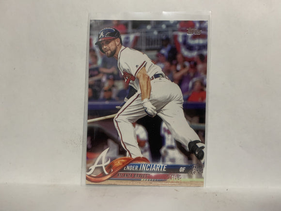 #282 Ender Inciarte Atlanta Braves 2018 Topps Series 1 Baseball Card NQ