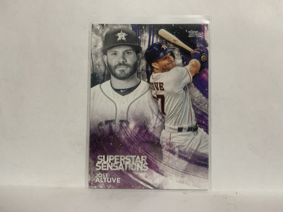 SSS-2 Jose Altuve Superstar Sensations Houston Astros 2018 Topps Series 1 Baseball Card NQ