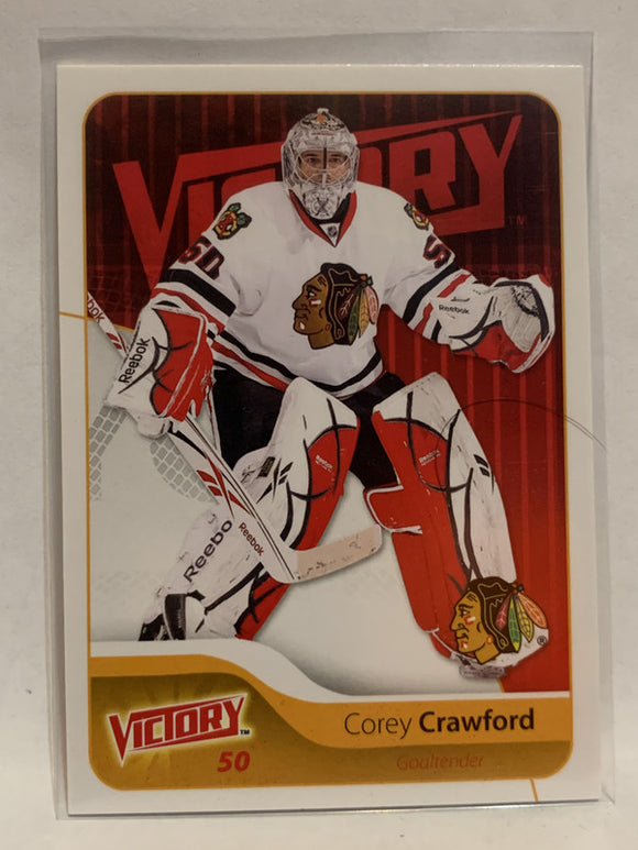 #49 Corey Crawford Chicago Blackhawks 2011-12 Victory Hockey Card  NHL