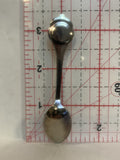 Ft Fort Nelson BC Gold Flecks Souvenir Spoon