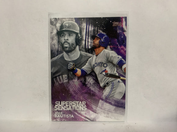 SSS-7 Jose Bautista Superstar Sensations Toronto Blue Jays 2018 Topps Series 1 Baseball Card NQ