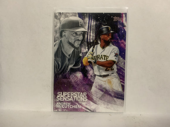 SSS-46 Andrew McCutchen Superstar Sensations Pittsburgh Pirates 2018 Topps Series 1 Baseball Card NQ
