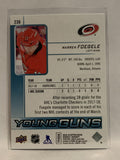 #236 Warren Foegele Young Guns Carolina Hurricanes 2018-19 Upper Deck Series One Hockey Card