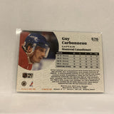 #576 Guy Carbonneau Montrel Canadiens  1991-92 Pro Set Hockey Card AO