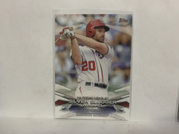 MLBA-36 Daniel Murphy NL Silver Slugger Award Washington Nationals 2018 Topps Series 1 Baseball Card NQ