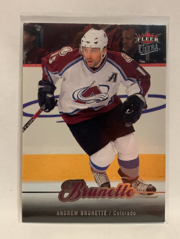 #150 Andrew Brunette Colorado Avalanche 2007-08 Fleer Ultra Hockey Card  NHL