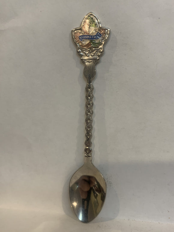 Niagara Falls Ontario Canada Maple Leaf Souvenir Spoon