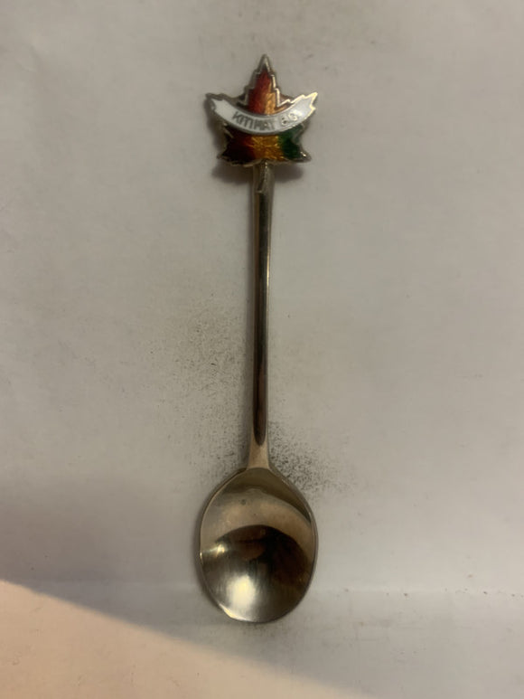 Kitimat BC Maple Leaf Souvenir Spoon