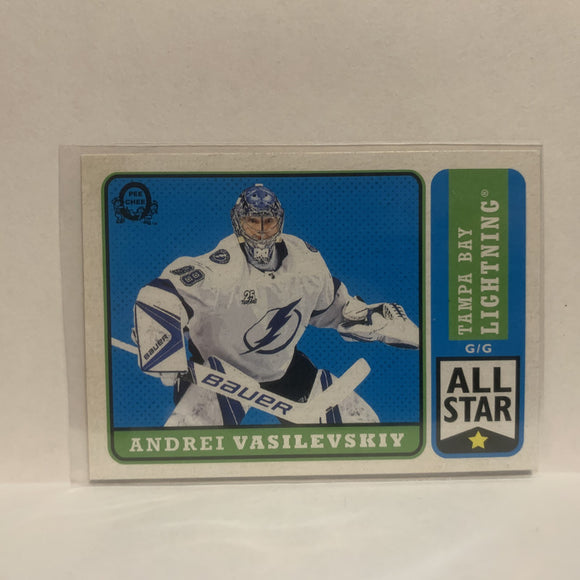 #389 Andrei Vasilevskiy Tampa Bay Lightning  2018-19 O-Pee-Chee Hockey Card JT