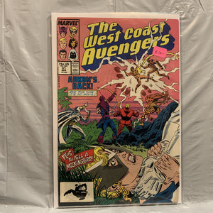 #31 The West Coast Avengers Arkon's Back Marvel Comics BO 9149