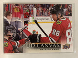 #C17 Patrick Kane UD Canvas Chicago Blackhawks 2018-19 Upper Deck Series One Hockey Card