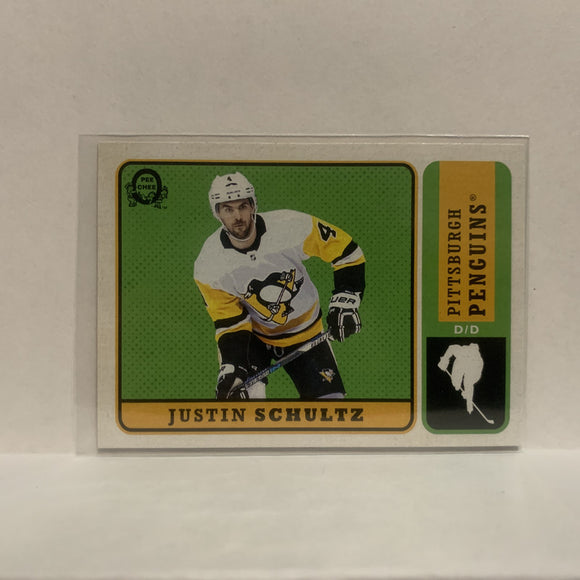 #392 Justin Schultz Pittsburgh Penguins 2018-19 O-Pee-Chee Hockey Card JT