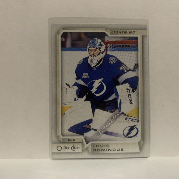 #415 Louis Domingue Tampa Bay Lightning 2018-19 O-Pee-Chee Hockey Card JT