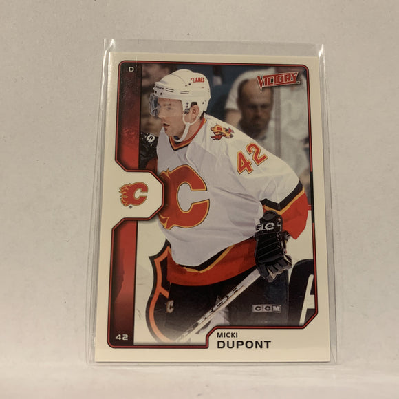 #35 Micki Dupont Calgary Flames  2002-03 UD Victory Hockey Card AP