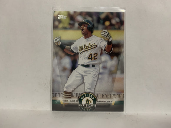 TS-11 Khris Davis Oakland Athletics 2018 Topps Series 1 Baseball Card NR