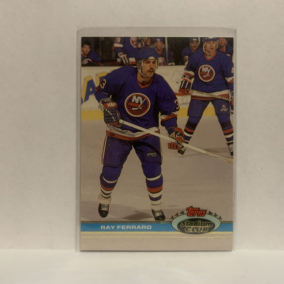 #3 Ray Ferraro New York Islanders 1991-92 Topps Stadium Club Hockey Card JT