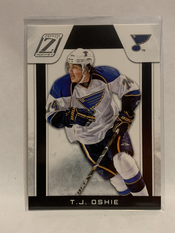 #85 T.J. Oshie St Louis Blues 2011-12 Zenith Hockey Card  NHL