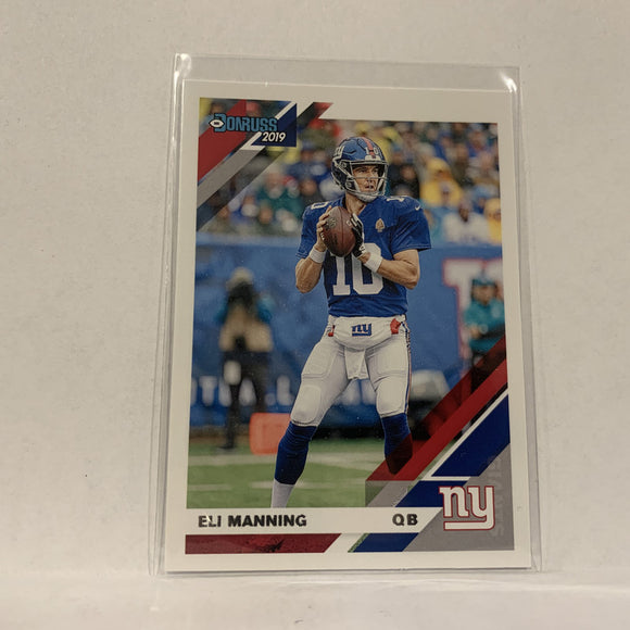 #178 Eli Manning New York Giants  2019 Donruss  Football Card AQ