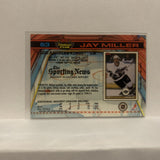 #63 Jay Miller Los Angeles Kings 1991-92 Topps Stadium Club Hockey Card JU