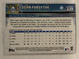 #329 Logan Forsythe Tampa Bay Rays 2015 Topps Series One Baseball Card
