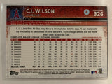 #326 C.J. Wilson Los Angeles Angels 2015 Topps Series One Baseball Card