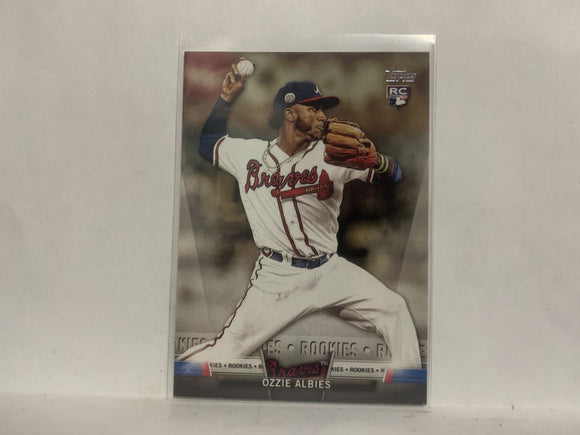 TS-74 Ozzie Albies Rookie Atlanta Braves 2018 Topps Series 1 Baseball Card NS