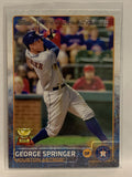 #318 George Springer Future Stars Houston Astros 2015 Topps Series One Baseball Card