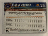 #318 George Springer Future Stars Houston Astros 2015 Topps Series One Baseball Card
