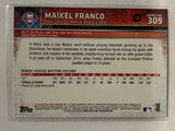 #309 Maikel Franco Rookie Philadelphia Phillies 2015 Topps Series One Baseball Card