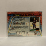 #347 Ron Wilson St Louis Blues 1991-92 Topps Stadium Club Hockey Card JU