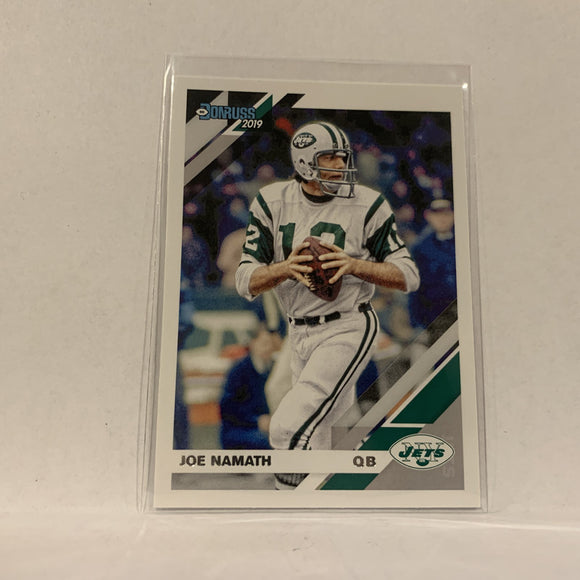 #193 Joe Namath New York jets  2019 Donruss  Football Card AQ