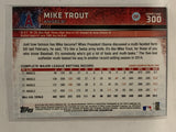 #300 Mike Trout Los Angeles Angels 2015 Topps Series One Baseball Card