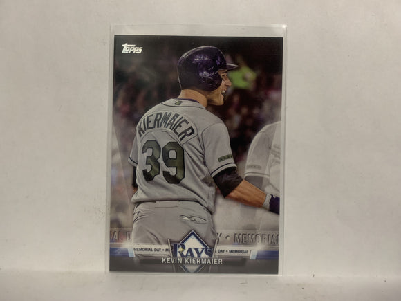 TS-55 Kevin Kiermaier Tampa Bay Rays 2018 Topps Series 1 Baseball Card NS