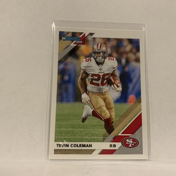 #20 Tevin Coleman San Francisco 49ers  2019 Donruss  Football Card AQ