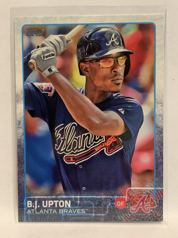 #184 B.J. Upton Atlanta Braves 2015 Topps Series One Baseball Card