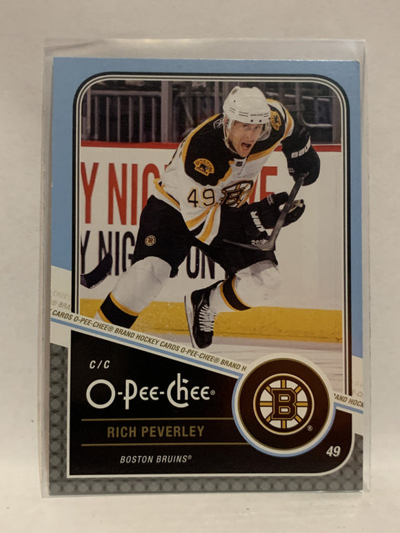 #409 Rich Peverley Boston Bruins 2011-12 O-PEE-CHEE Hockey Card  NHL