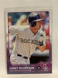 #91 Corey Dickerson Colorado Rockies 2015 Topps Series One Baseball Card