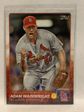 #80 Adam Wainwright St Louis Cardinals 2015 Topps Series One Baseball Card